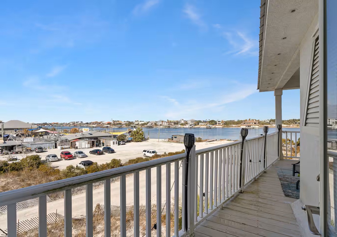 Fun House view of Florabam Yacht Club & The Bay