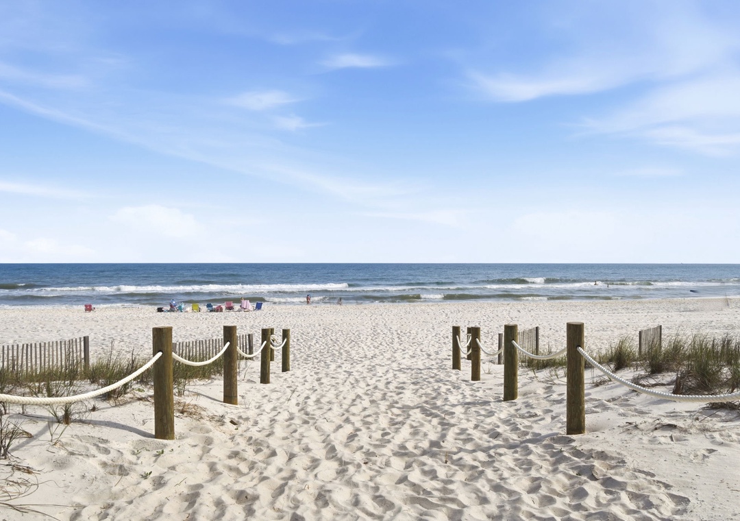 Direct Beach Access just Steps Away