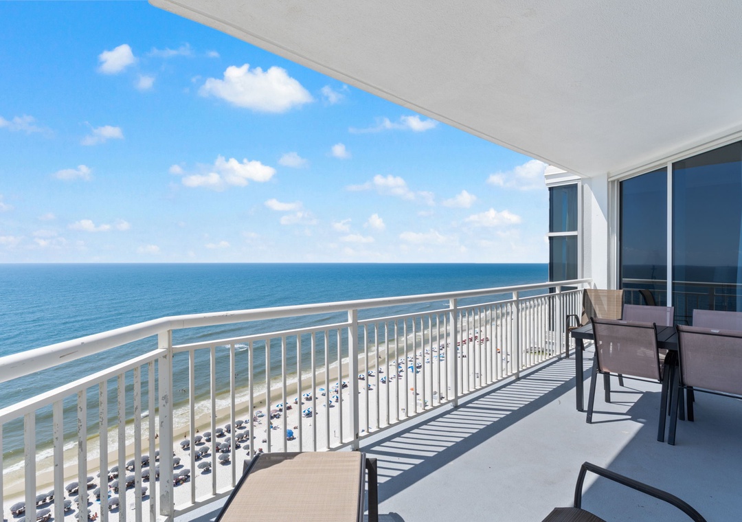 Beautiful Views from your Private Balcony