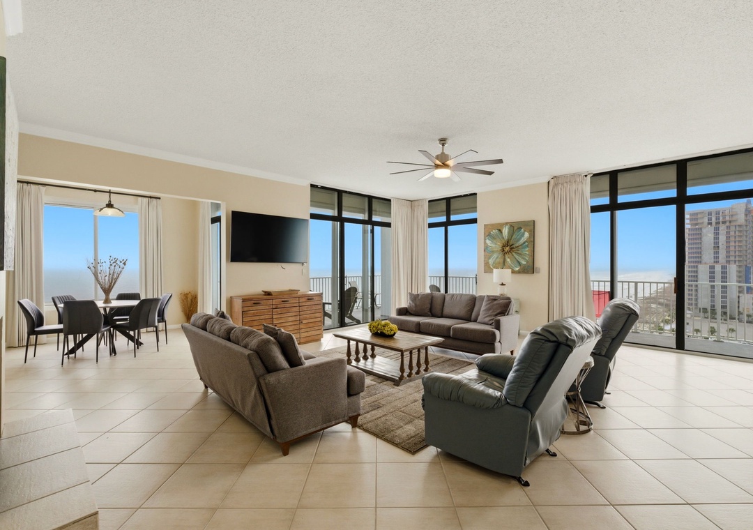 Stunning Beach Views from the living room
