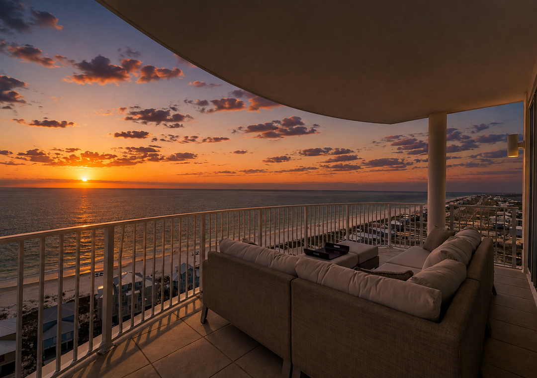 Sunset Views From The Balcony