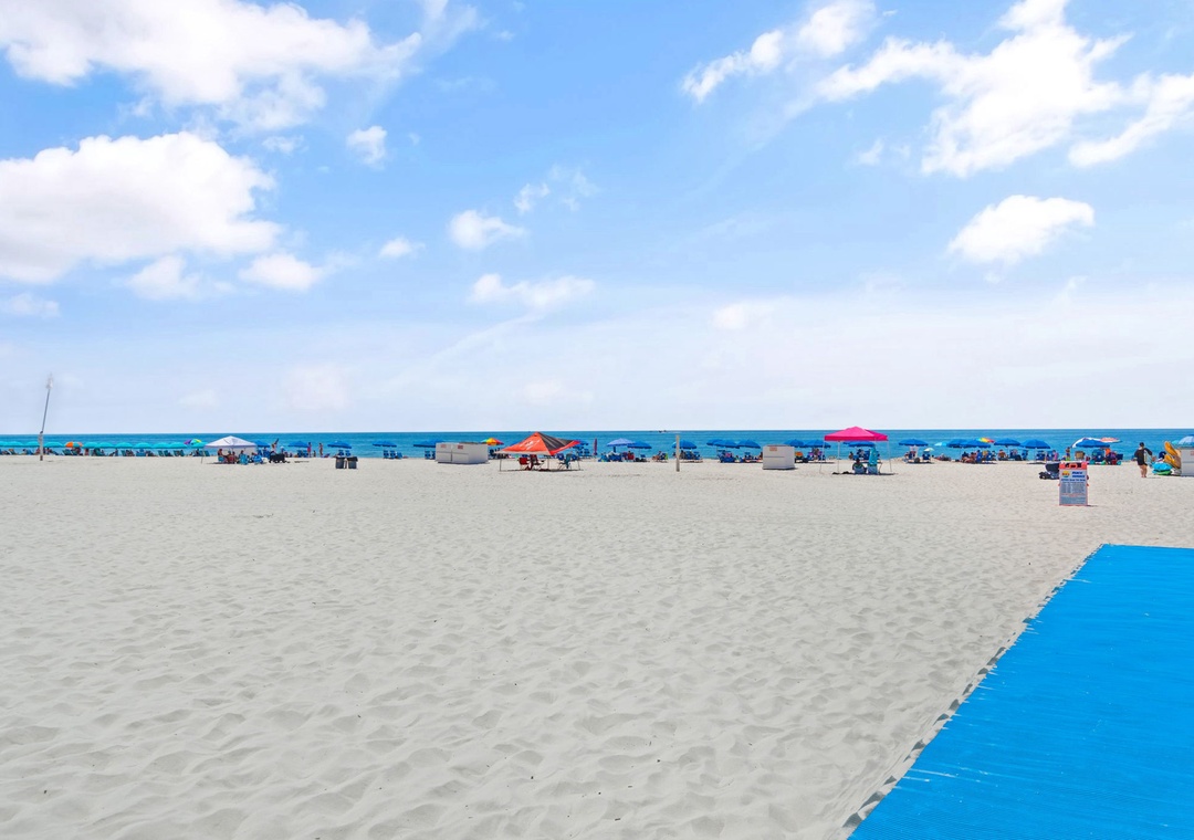 Just steps to the beach