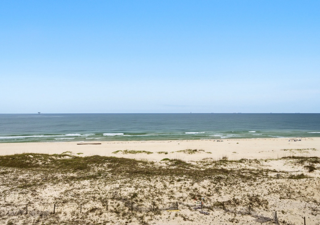 The beach is right out your back door!