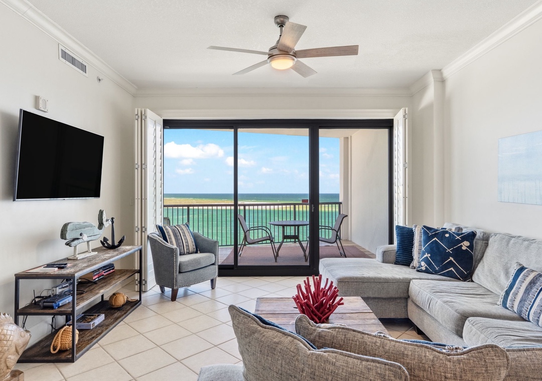 Living Area with Direct Balcony Access