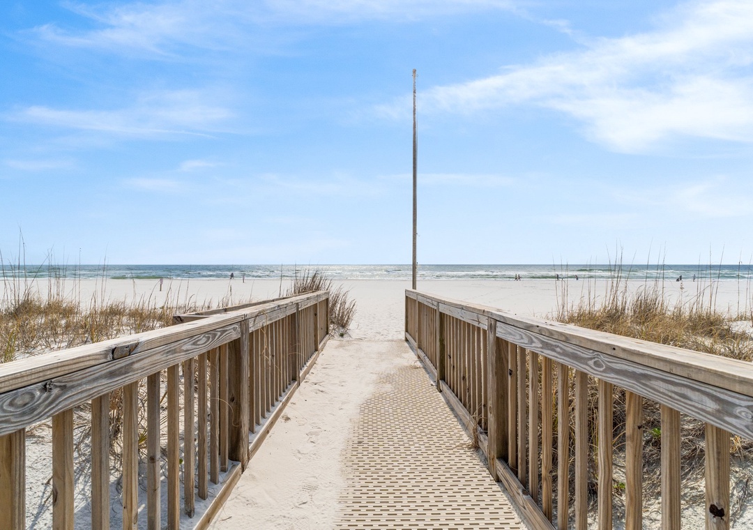 Private beach access