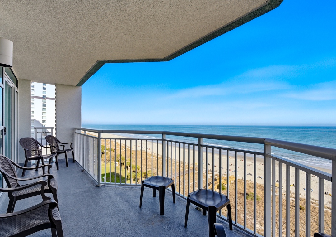 Oceanfront balcony