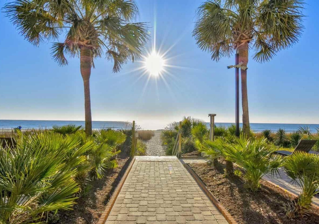 Just steps to the beach