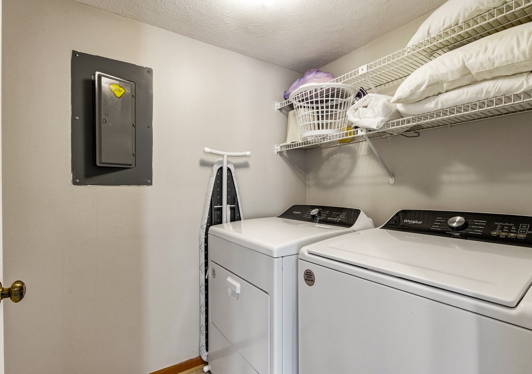 Laundry Room with Full Washer & Dryer