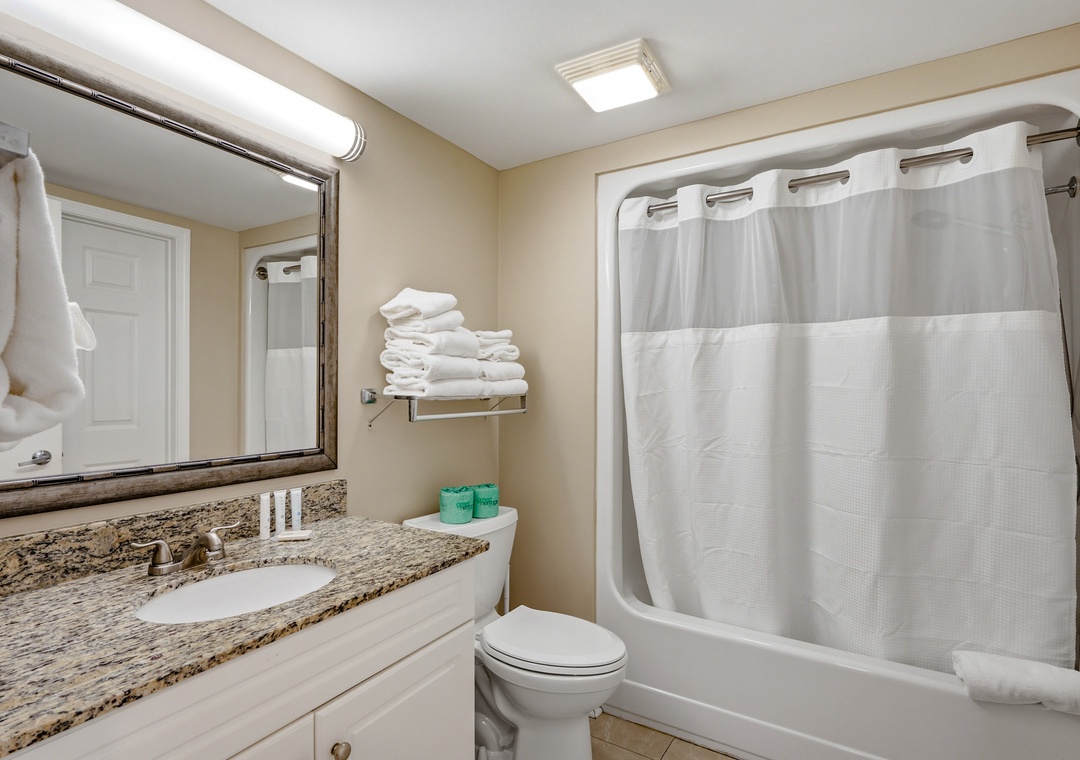 Guest Bathroom with Bath Tub & Shower