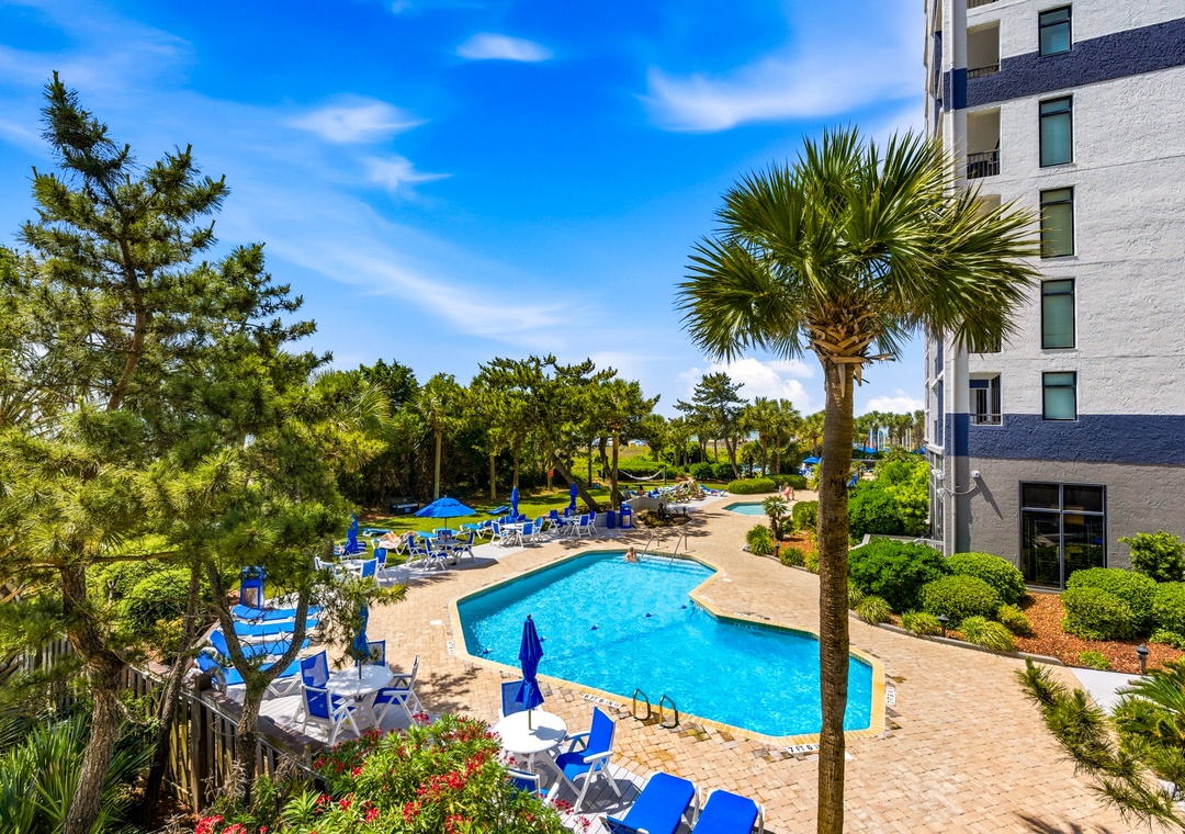 Balcony View of Pool
