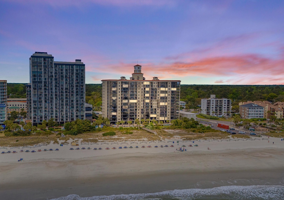 Wake up to breathtaking sunrises painting the sky in vibrant hues right outside your beachfront retreat. Feel the ocean breeze and hear gentle waves as you sip your morning coffee.