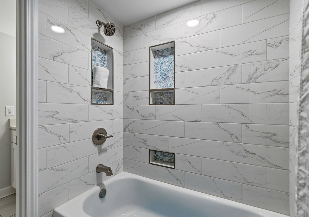 Bathroom — bright vanity + plenty of room