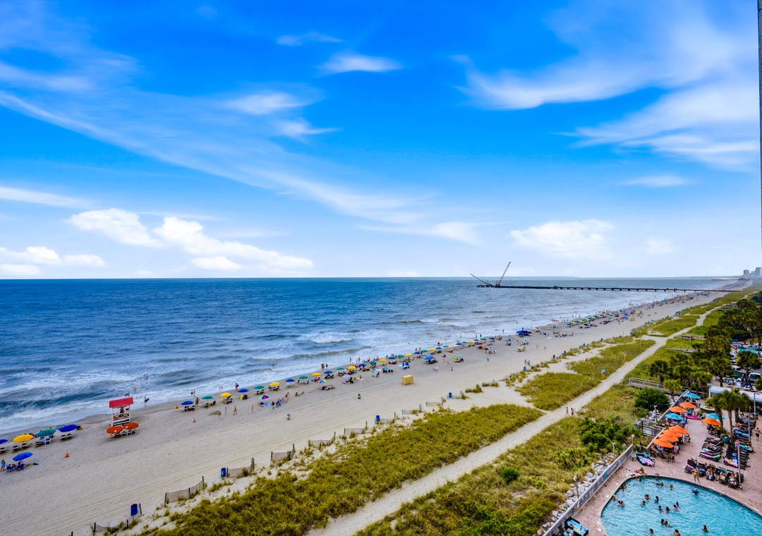 Beach View from Balcony