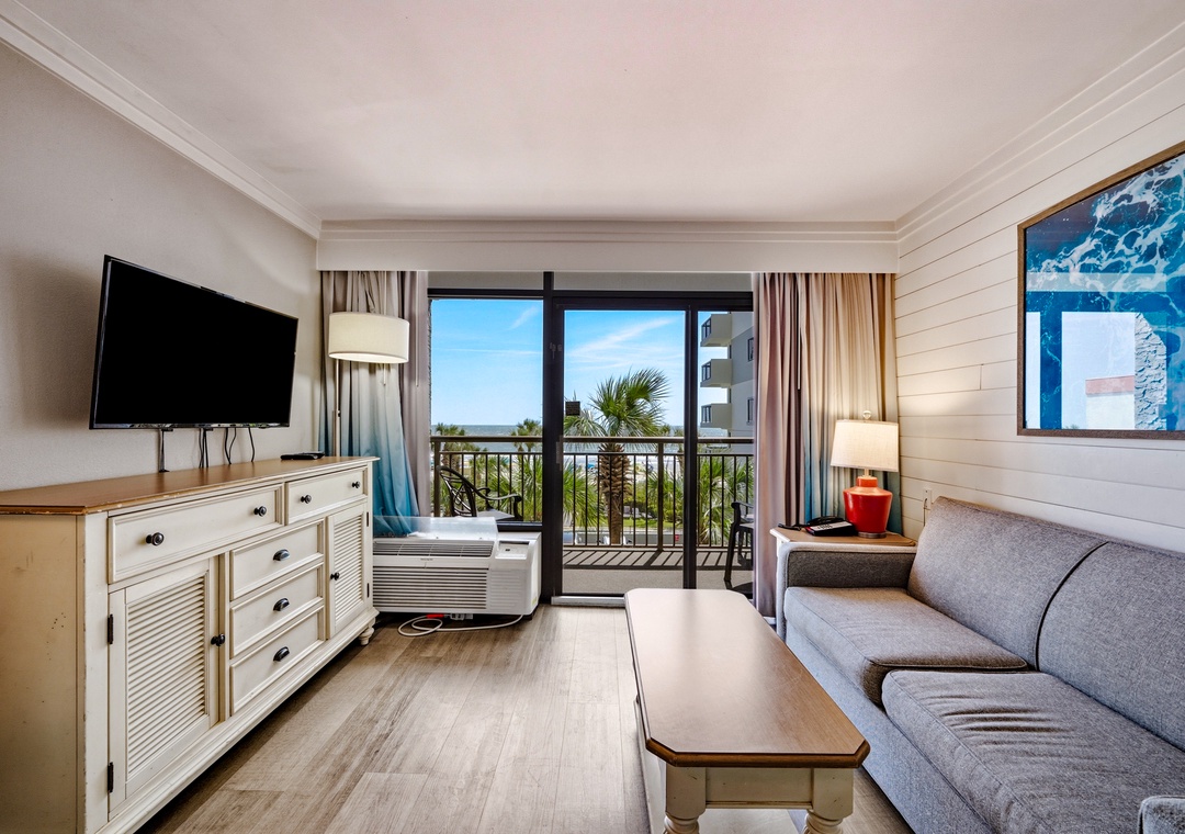 Grand Caymen 357 - Living Room with Private Balcony