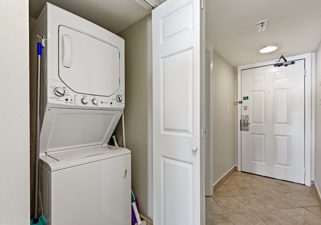Stackable Washer & Dryer In Unit
