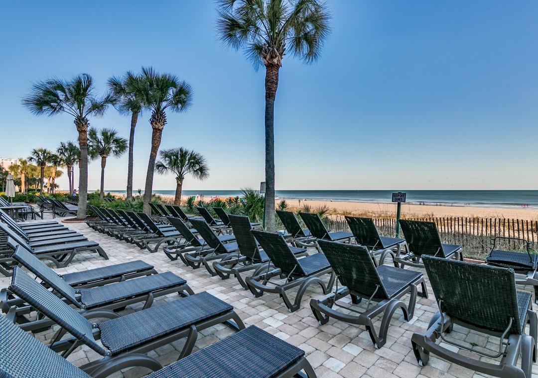 Lounge while you soak up the beach views