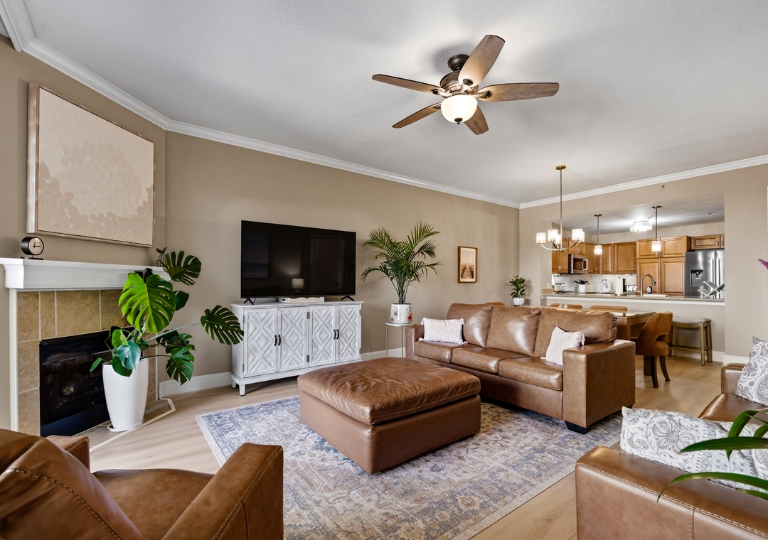 Living Room with Queen Sleeper Sofa
