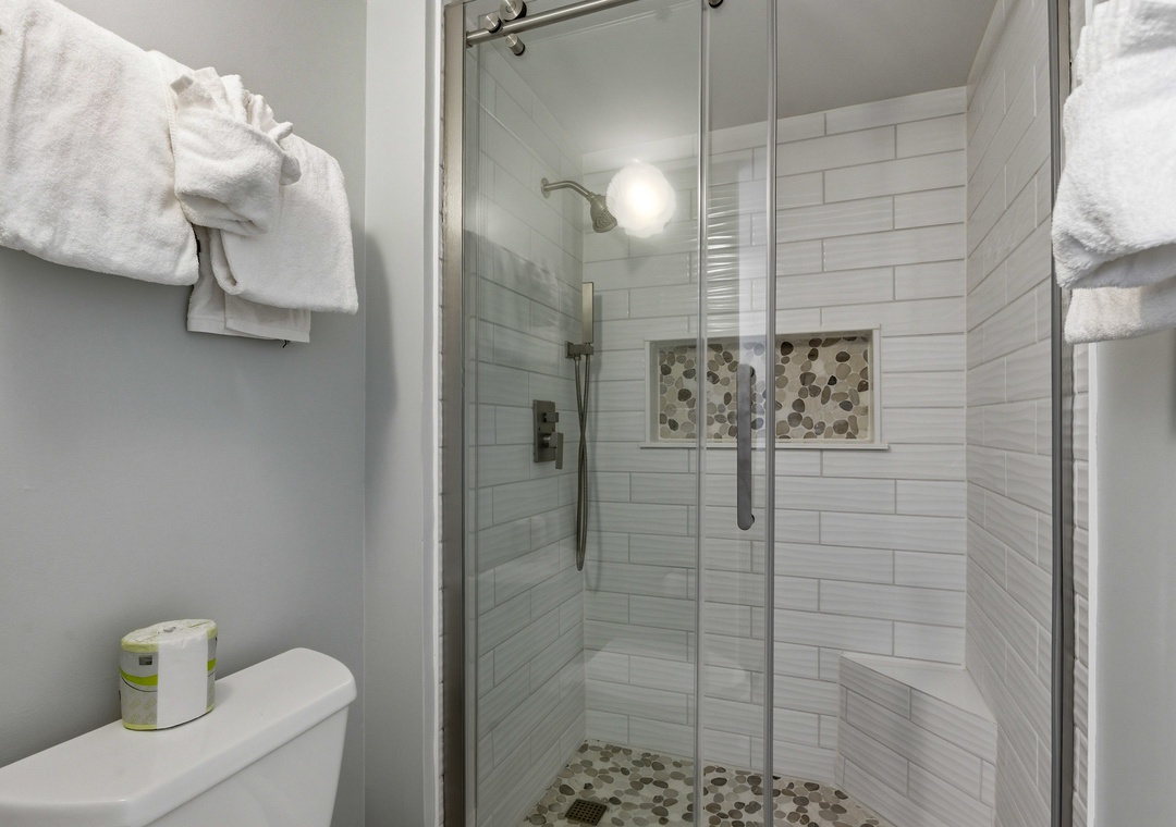 Master walk in shower.