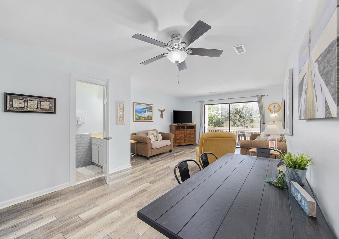 Dining to living room view