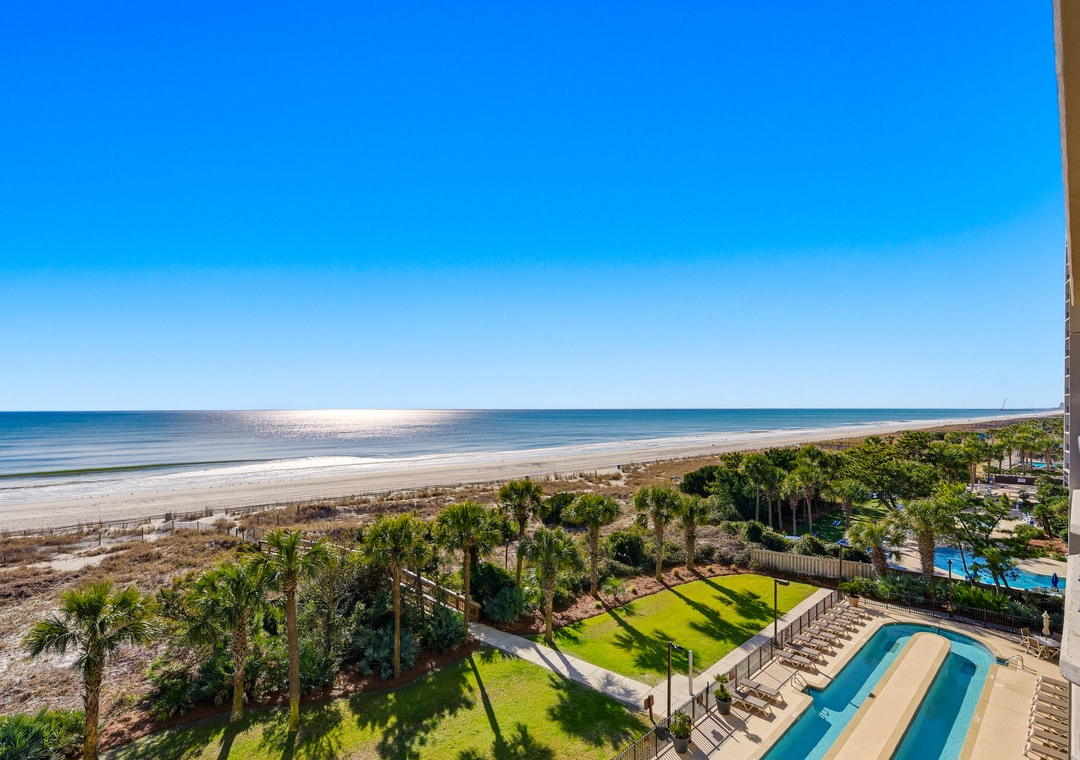 Ocean views from the balcony
