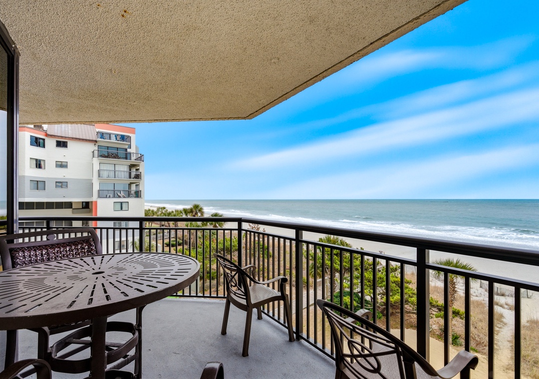 Wrap around balcony with a view