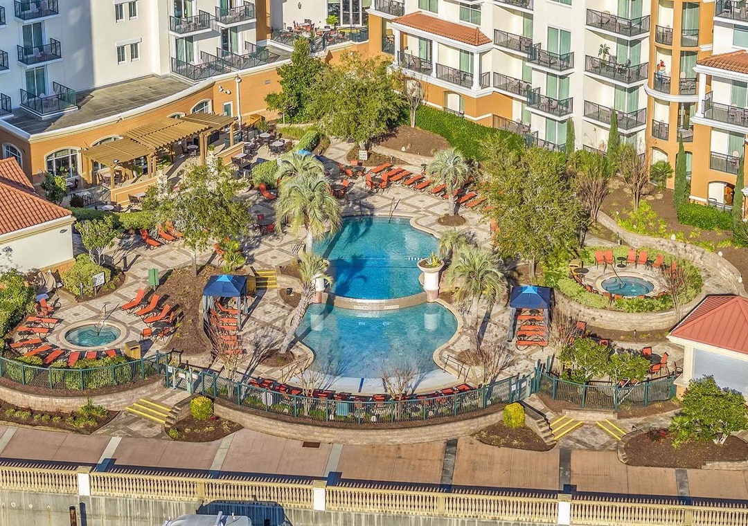 The Marina pool deck is incredible