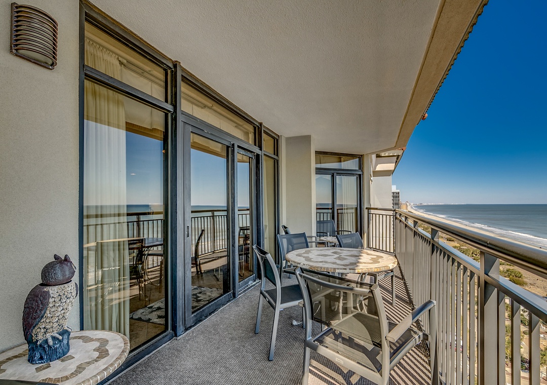 Private balcony seating