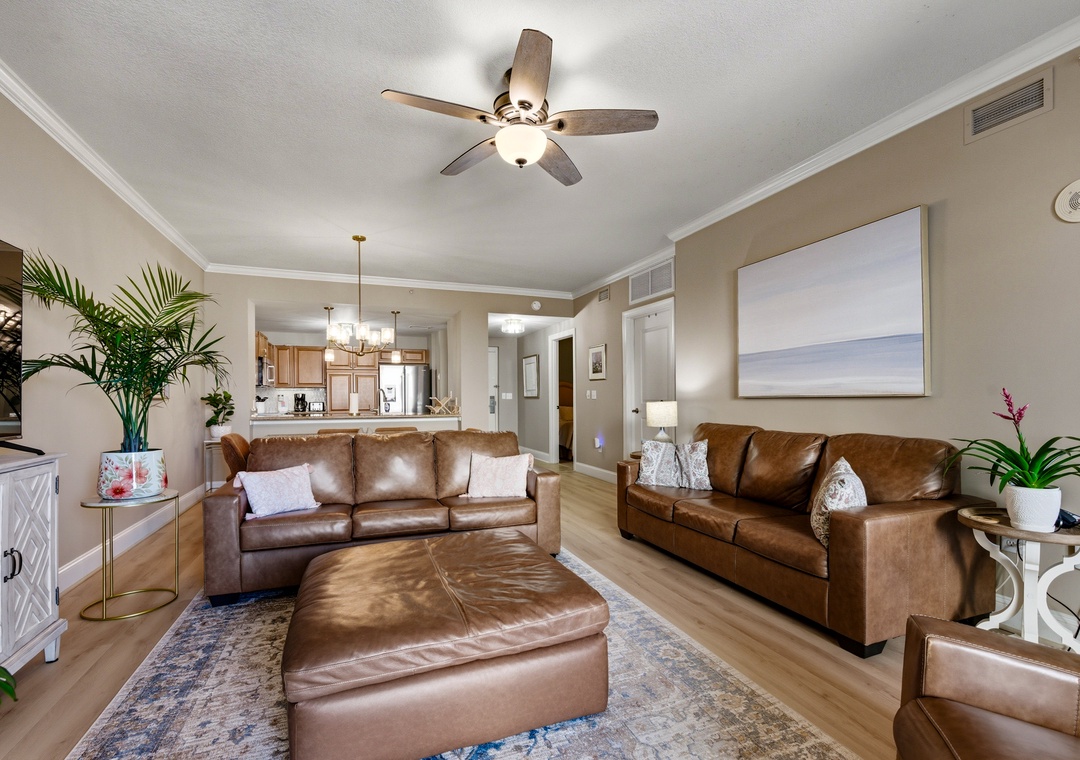 The Marina 7-206 living room