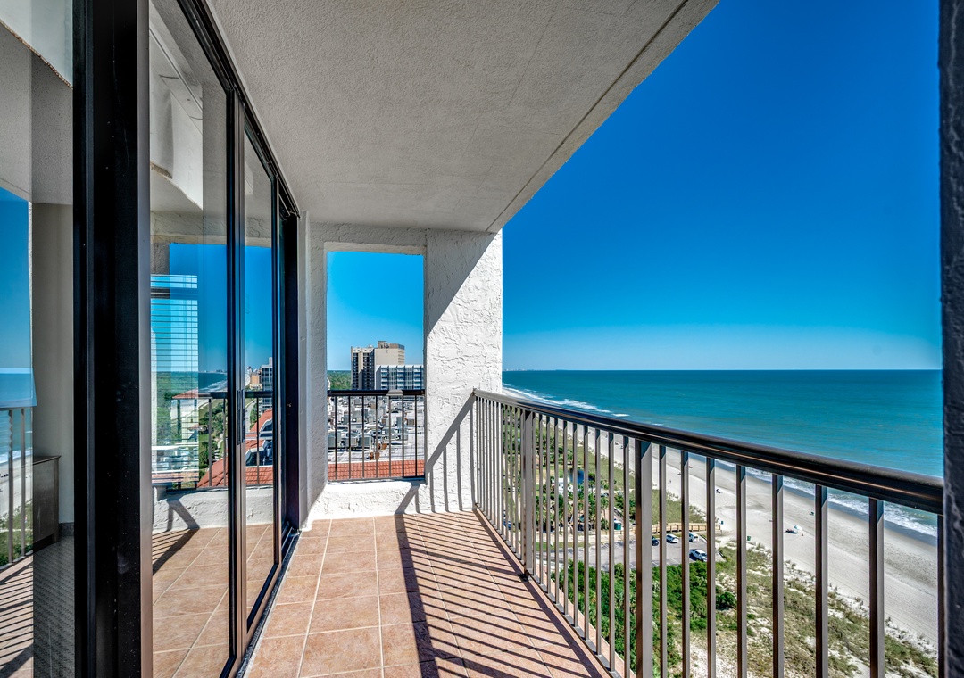 Spacious balcony