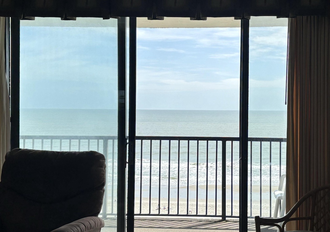 Carolina Dunes 602 balcony with direct ocean views