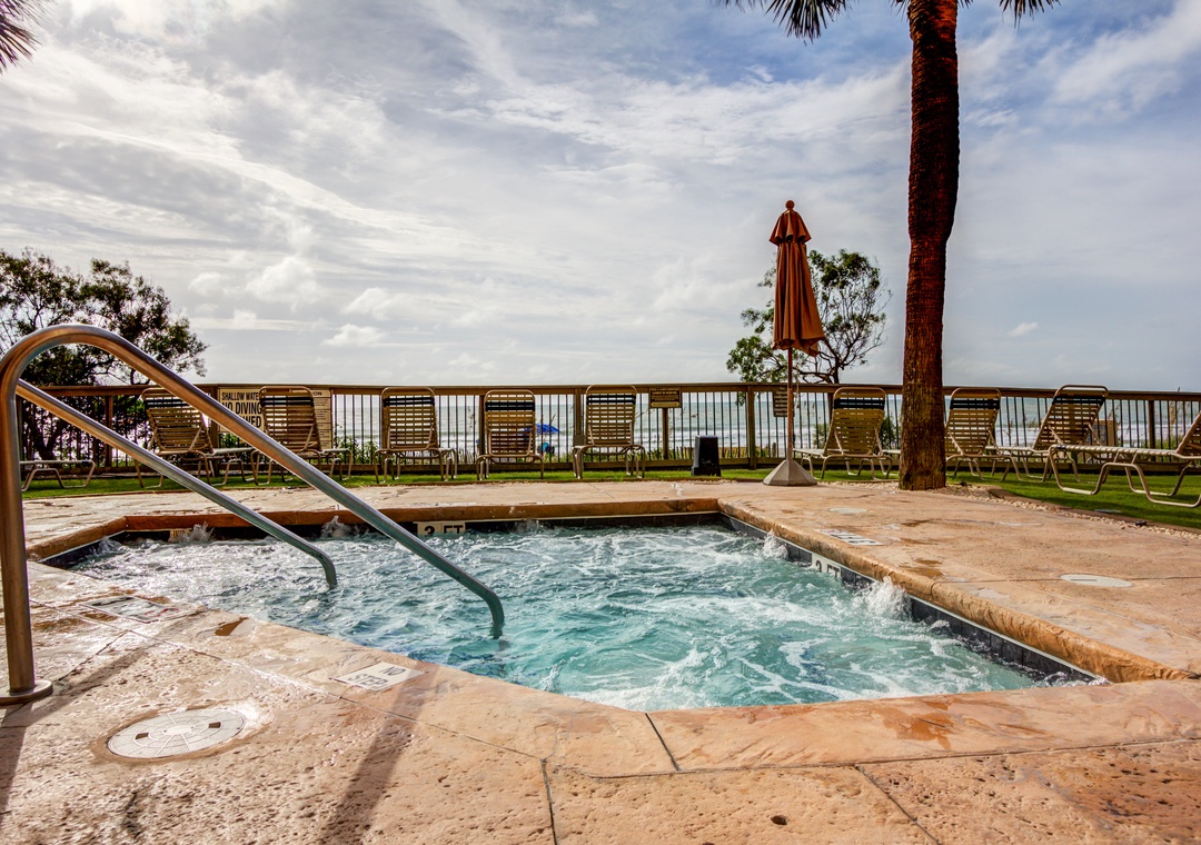 Oceanfront hot tub