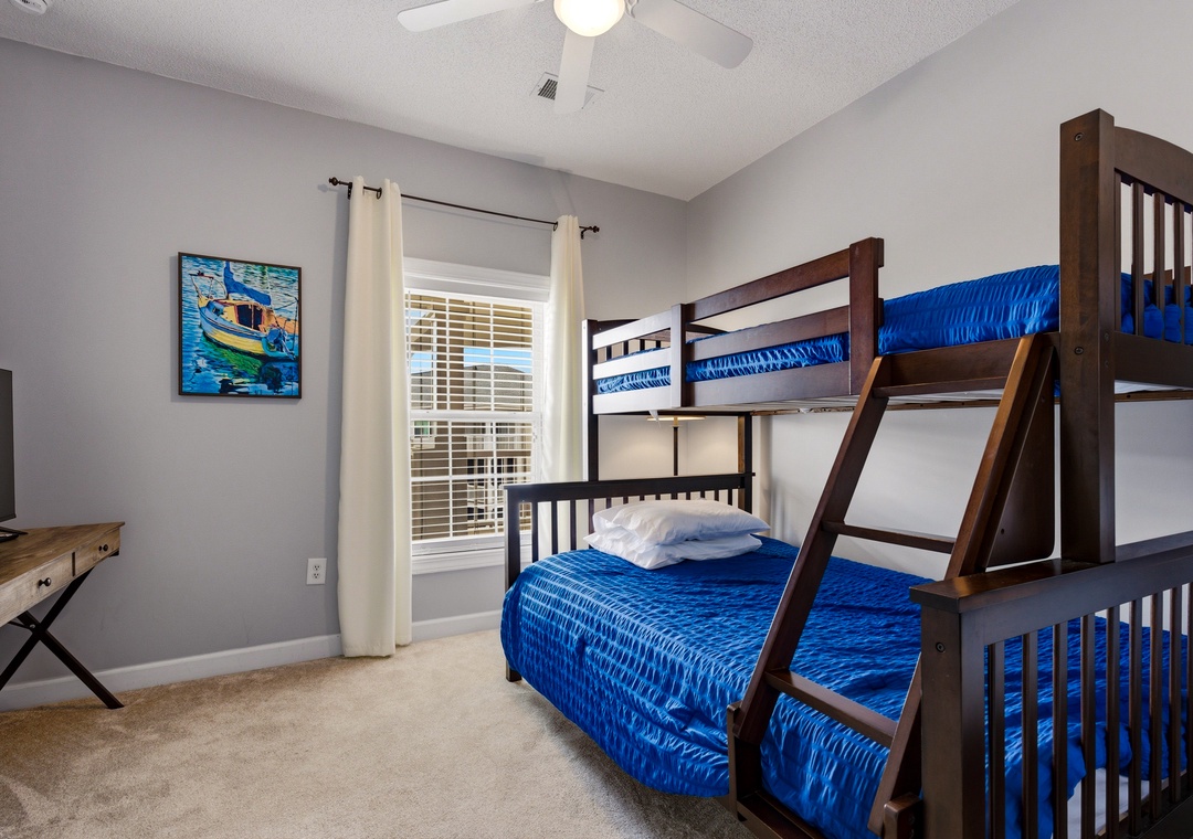 Guest Bedroom with Twin Bunk Beds