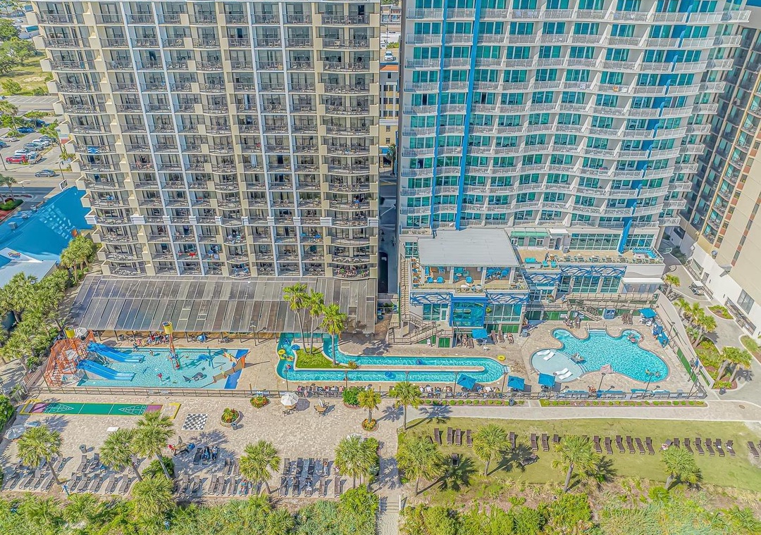 Aerial views of The Breakers