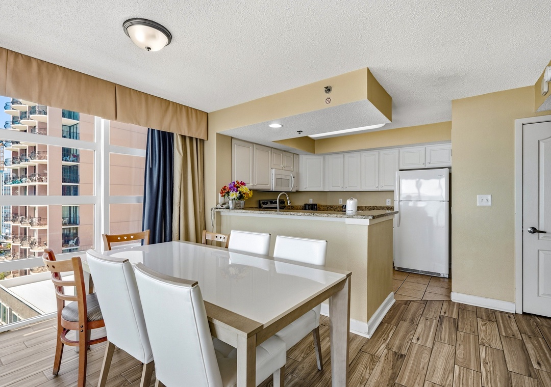Carolinian Beach Resort 833 | Kitchen and Dining
