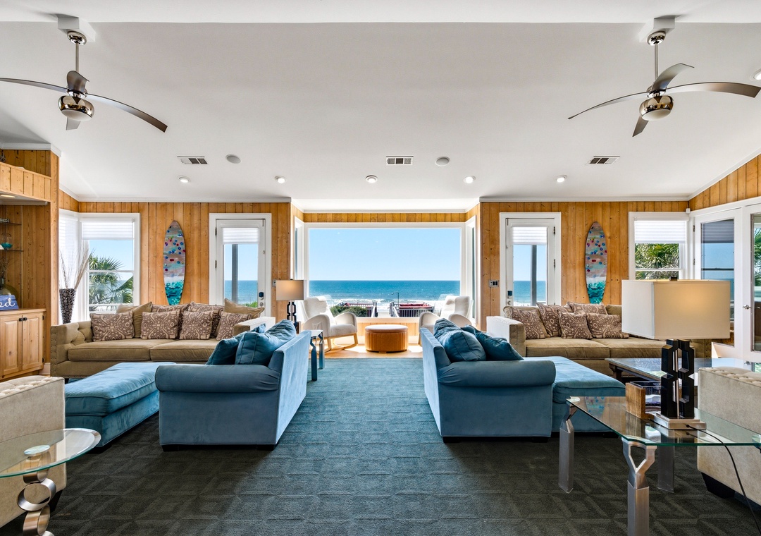 Living Room with Ocean Views