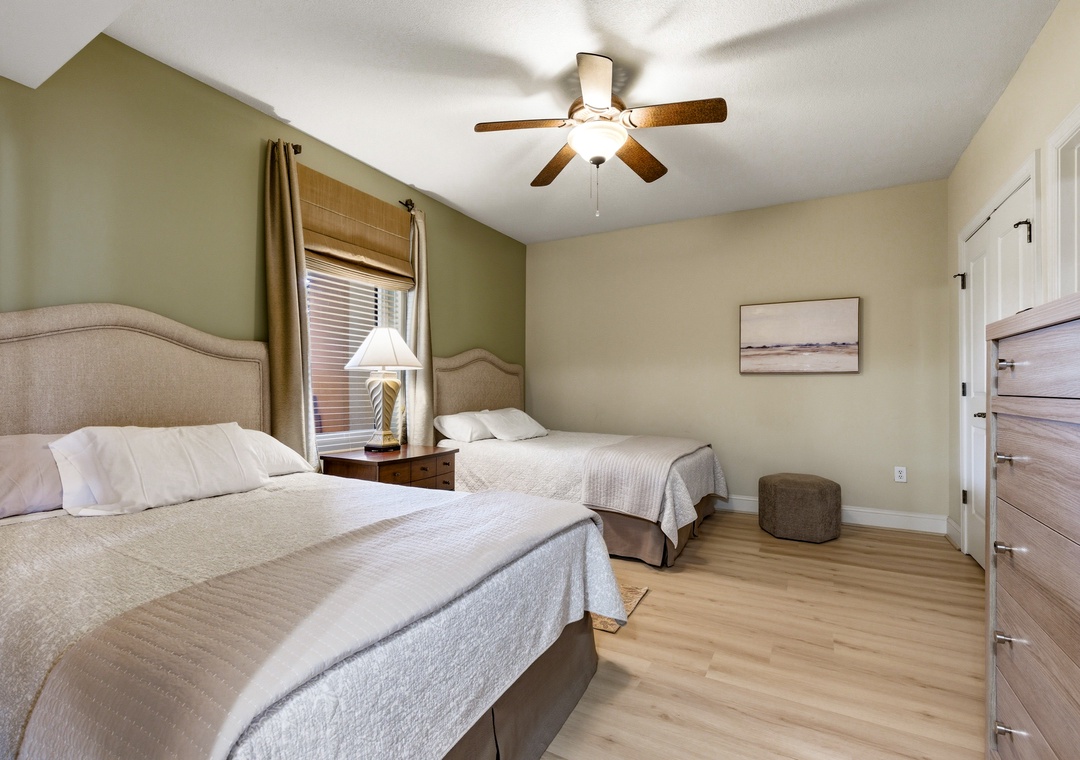 Guest bedroom with two queen beds