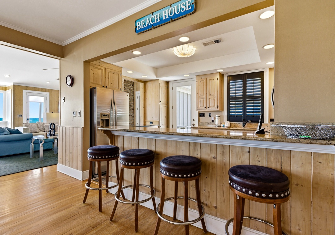Bar Counter with Stool Seating
