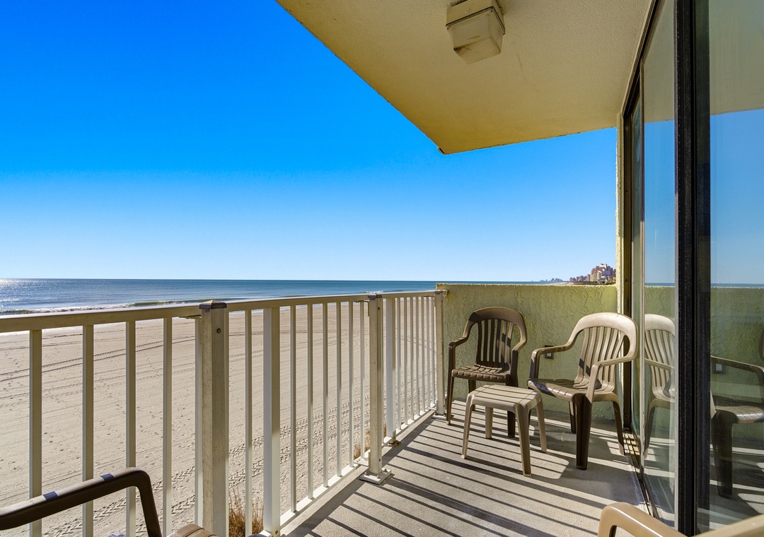 Oceanfront balcony