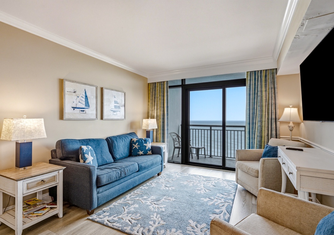 Living Room with Balcony Door