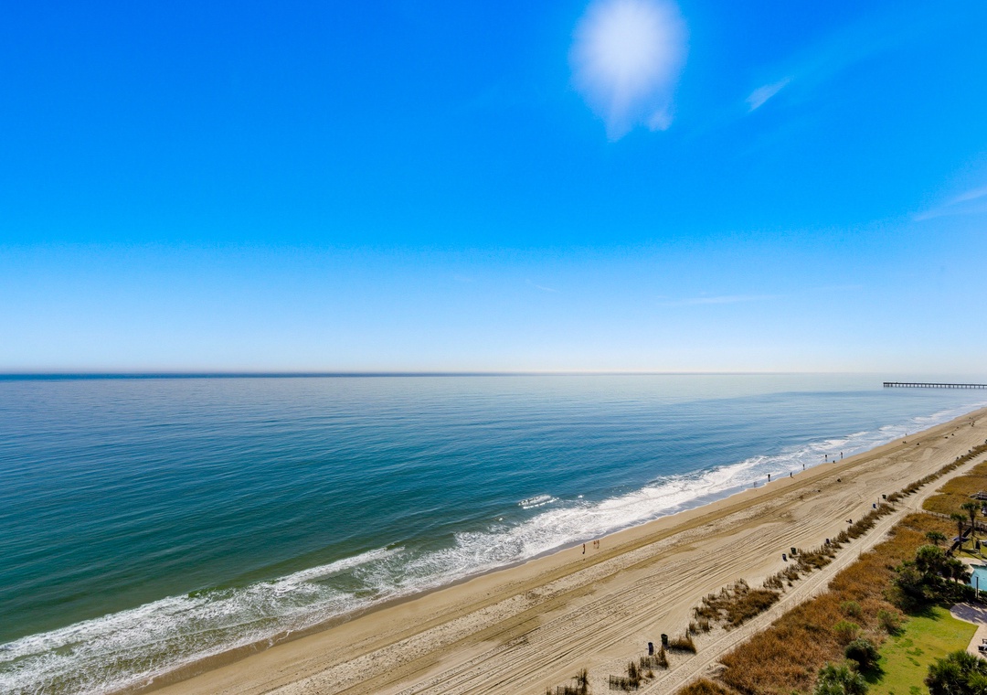 Enjoy the ocean views from the balcony