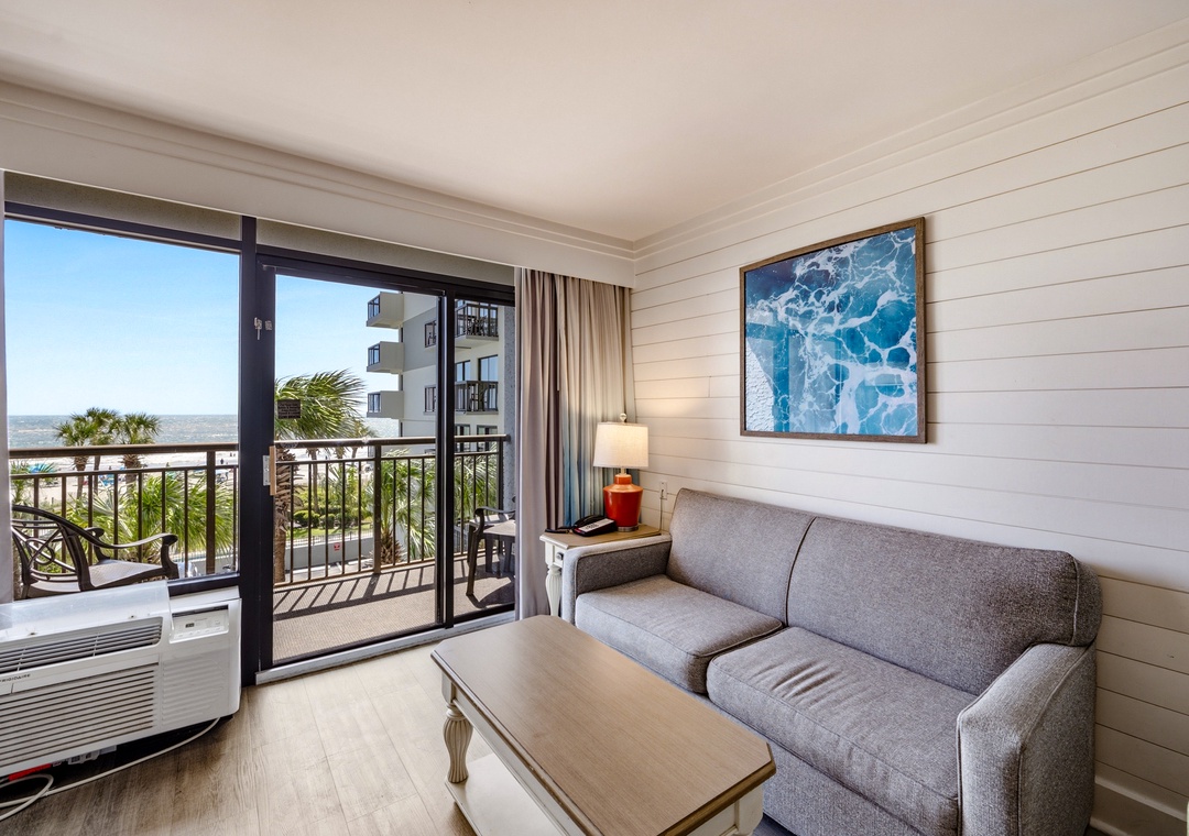 Grand Caymen 357 - Living Room with Private Balcony