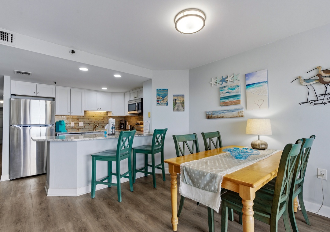 Dining area — gather for meals and game nights