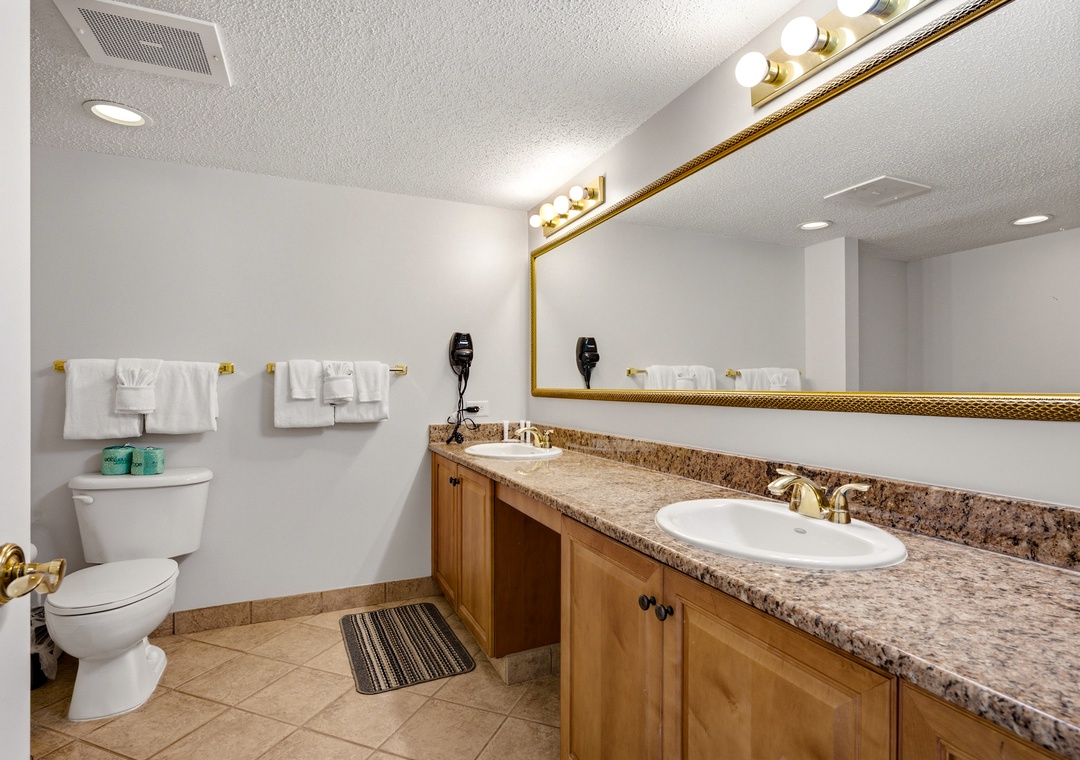 Master Bathroom with Jetted Tub & Walk-In Shower