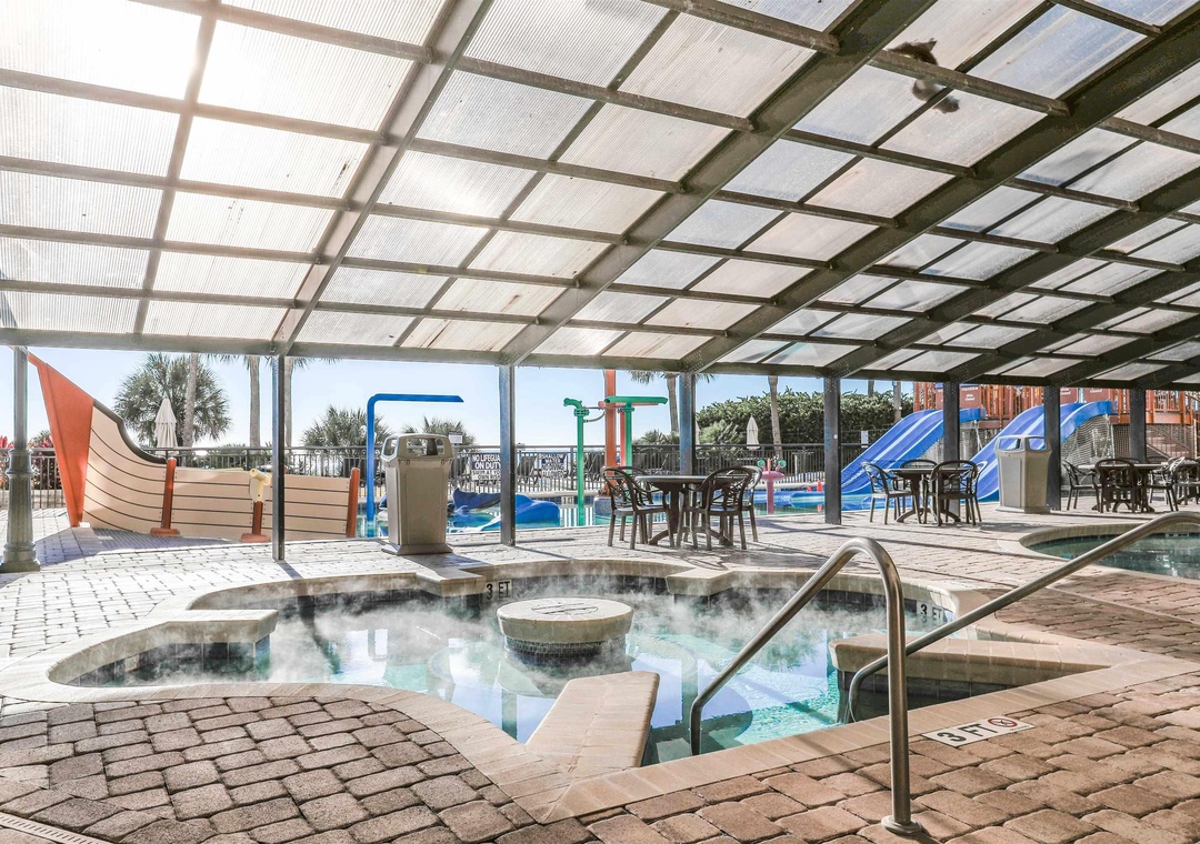 Relax in the hot tub