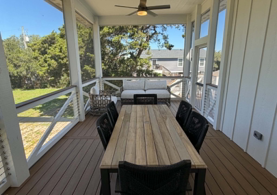 Screened Porch with Dining Area
