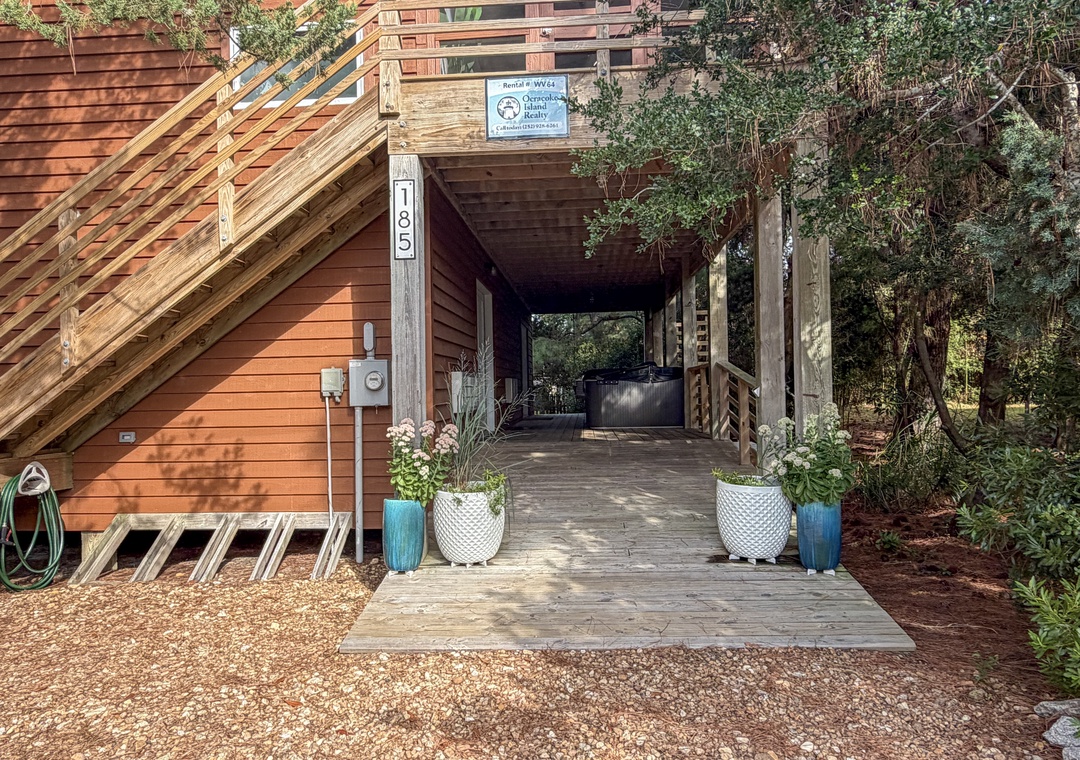 Deck with Hot Tub and Gas Grill 