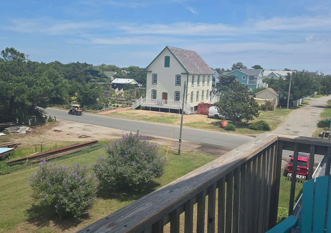 Across from the Ocracoke Commons and Community Garden