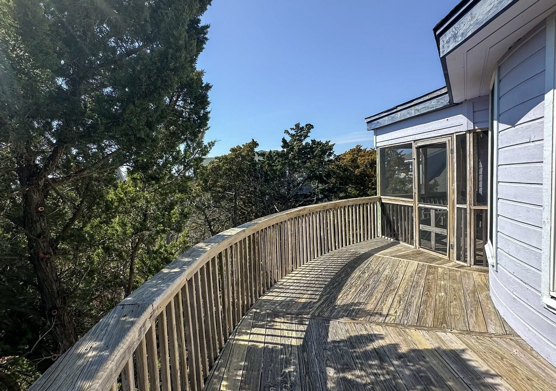 Deck with Screened Porch, Second Floor