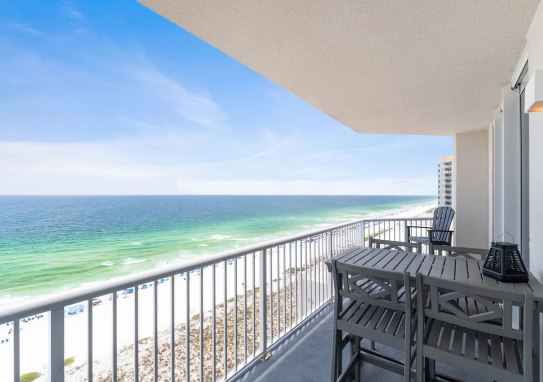 Dine al fresco on the private balcony
