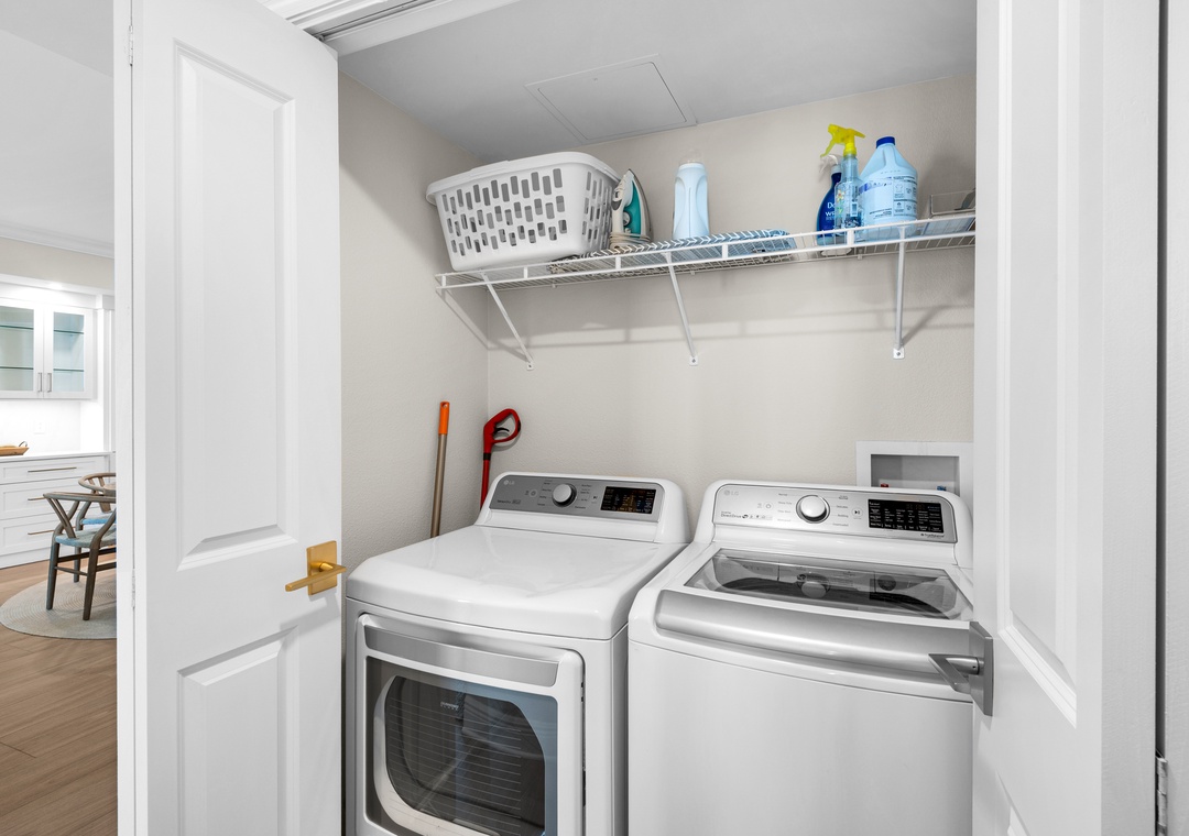 In-unit laundry
